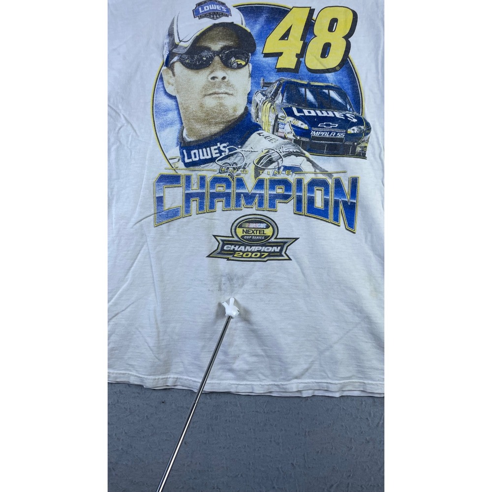 Fruit of the Loom T-Shirt Mens XL White Good Menards 98 Race to Savings Graphic